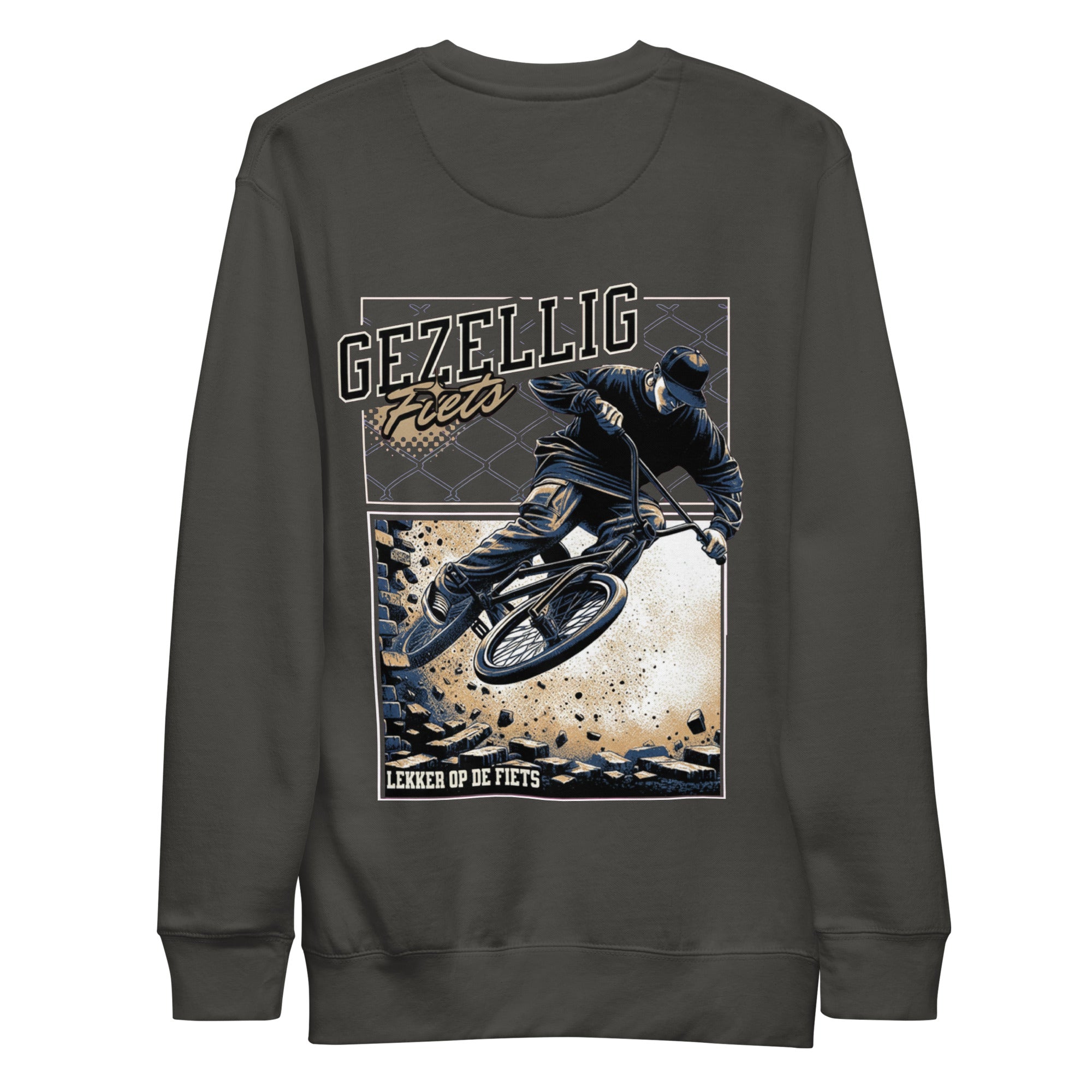 ronde hals, trui, essentieel, minimalistisch, basic, premium, uniseks, fleece, katoen, comfort