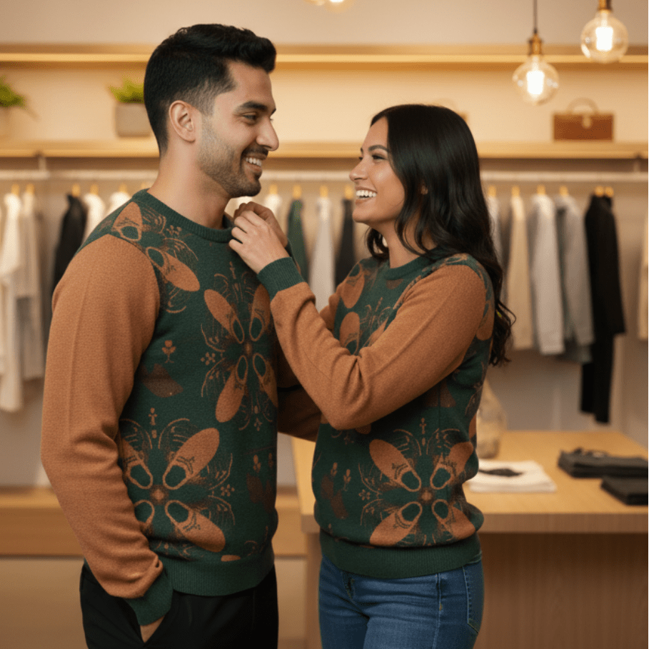 Knitted crew neck sweater - | Buy at Echelon Apparel